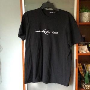 Black graphic short sleeve T-shirt
